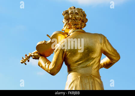 Statua di Johann Strauss II, Stadtpark, Vienna, Austria Foto Stock