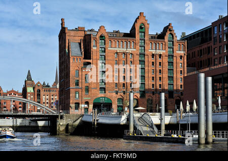 Amburgo, Germania - International Maritime Museum, ex magazzino, nel quartiere di Hafencity Foto Stock