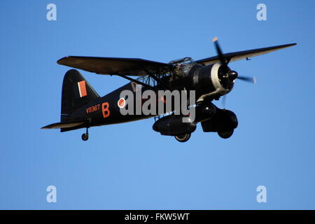 La Shuttleworth Collezioni Westland Lysander battenti di Old Warden Aerodrome nel 2012 Foto Stock