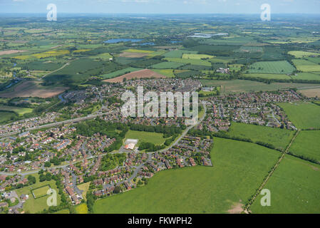 Una veduta aerea del villaggio di Staffordshire di Handsacre Foto Stock