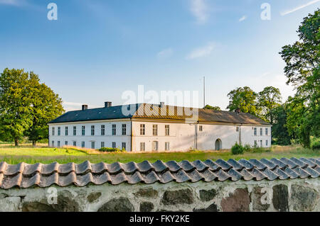 Herravad kloster è un vecchio monastero cistercense situato vicino a Ljungbyhed nella regione di Skane della Svezia. Foto Stock