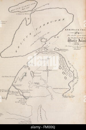 Ufficiale di un secondo viaggio per la scoperta di una a nord-ovest di passaggio dall'Atlantico al Pacifico - eseguito negli anni 1821-22-23, nella sua maestà la furia delle navi e Hecla, sotto gli ordini di Foto Stock