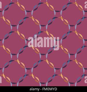 Seamless colorato modello astratto creato dalle forme ripetitive su sfondo colorato Illustrazione Vettoriale