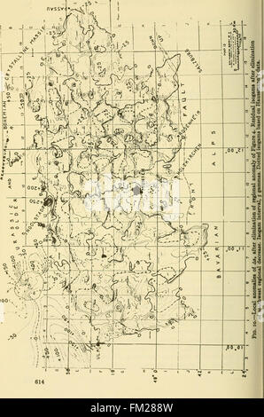 Primi documenti di geofisica della società di esplorazione geofisica (1947) Foto Stock