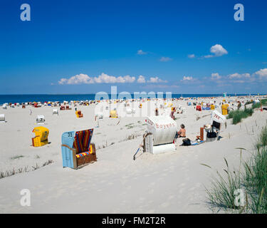 Norddorf, Kniepsand beach, Amrum island, Mare del Nord, Schleswig-Holstein, Germania, Europa Foto Stock