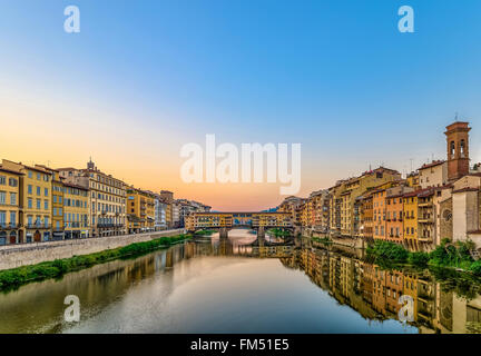 Ponte Vecchio, Firenze, Italia Foto Stock