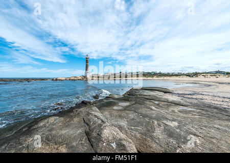 Faro in Jose Ignacio vicino a Punta del Este, Uruguay Foto Stock