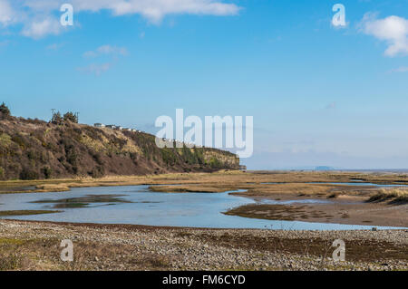 Aberthaw East Beach in Glamorgan Heritage costa sud del Galles Foto Stock