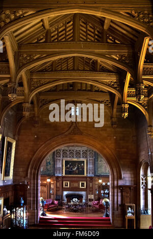 Kings Hall, Bamburgh Castle, Northumberland Foto Stock