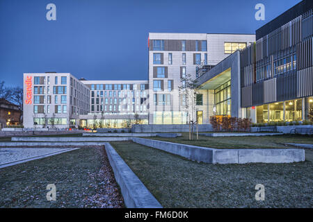 Scandic Kristiansand Bystranda hotel in Kristiansand, progettato da Asplan Viak architetti. Foto Stock