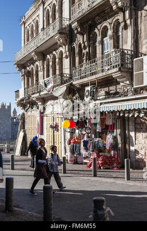 Scene di strada a Gerusalemme Foto Stock