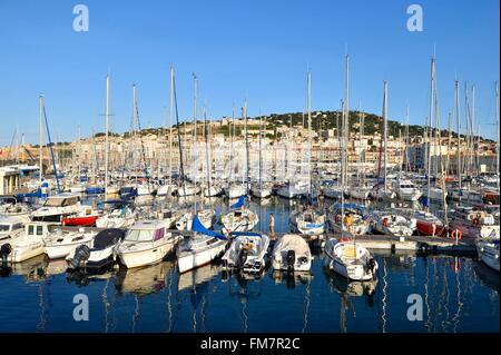 Francia, Herault, Sete, marina Foto Stock