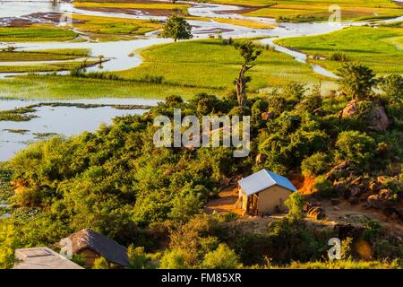 Madagascar, regione di Menabe, Miandrivazo, fiume Tsiribihina Foto Stock