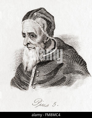 Papa San Pio V, 1504 - 1572, nato Antonio Ghislieri. Foto Stock