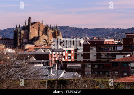 Panoramica della città di Plasencia, Caceres, Estremadura, Spagna, Europa Foto Stock