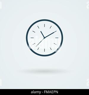 Piatto icona Orologio. Semplice illustrazione vettoriale. Illustrazione Vettoriale