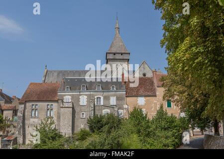 Francia, Indre, Saint Marcel, Saint Marcel chiesa Foto Stock