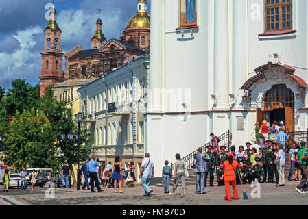 Festival internazionale delle arti "Slavianski bazaar a Vitebsk - 2009 ". Strada di città di festival. Foto Stock