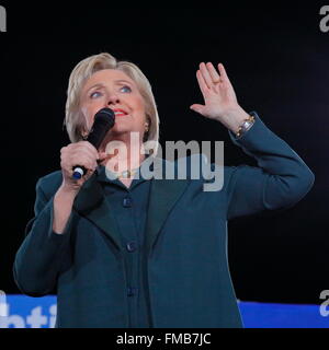 Candidato presidenziale democratico Hillary Clinton le campagne in Las Vegas, Nevada Foto Stock