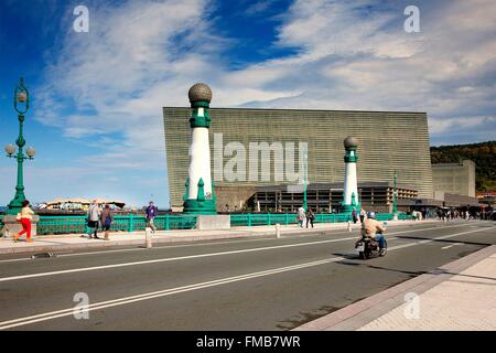 Spagna, Paesi Baschi, Guipuzcoa provincia (Guipuzkoa), San Sebastian (Donostia), capitale europea della cultura 2016, Kursaal Foto Stock