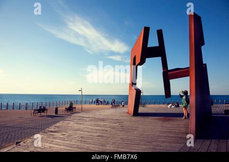 Spagna, Paesi Baschi, Guipuzcoa provincia (Guipuzkoa), San Sebastian (Donostia), capitale europea della cultura 2016, Construcción Foto Stock