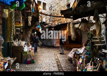 Israele Palestina, Cisgiordania ( controversi territorio), Hebron, old town market Foto Stock