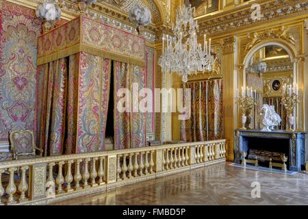 Francia, Yvelines, il palazzo di Versailles elencati come patrimonio mondiale dall UNESCO, il re della bedchamber Foto Stock