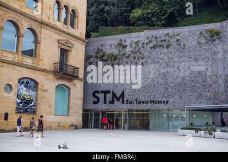 Spagna, Paesi Baschi, Guipuzcoa provincia (Guipuzkoa), San Sebastian (Donostia), capitale europea della cultura 2016, San Telmo Foto Stock