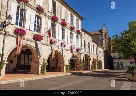 Francia, Gers, Montreal du Gers, etichettati Les Plus Beaux Villages de France (i più bei villaggi di Francia), il Foto Stock