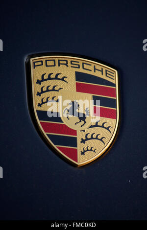 Markenname: "Porsche", Berlino. Foto Stock