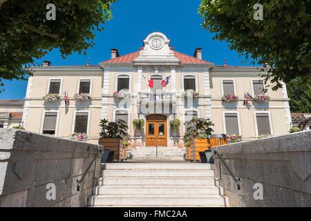 Francia, Ain, Pays de Gex, Thoiry, il municipio Foto Stock