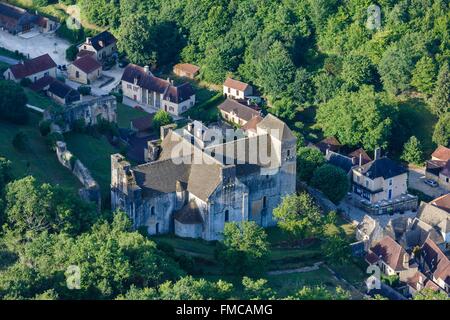 Francia, Dordogne, Saint Amand de Coly, etichettati Les Plus Beaux Villages de France (i più bei villaggi di Francia), il Foto Stock