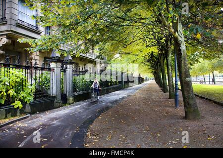 Spagna, Paesi Baschi, Guipuzcoa provincia (Guipuzkoa), San Sebastian (Donostia), capitale europea della cultura 2016, Boulevard di Foto Stock