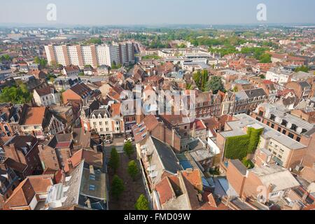 Francia, Pas de Calais, Bethune (vista aerea) Foto Stock