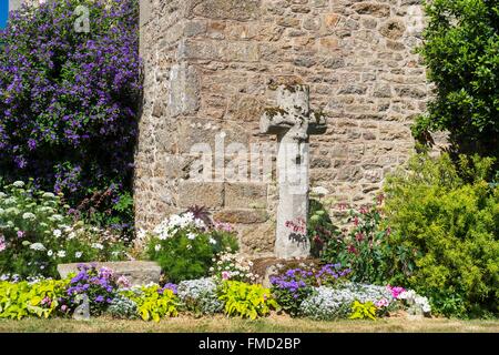 Francia, Cotes d'Armor, Merdrignac, la chiesa della Madeleine costruito tra1832 e 1834 Foto Stock