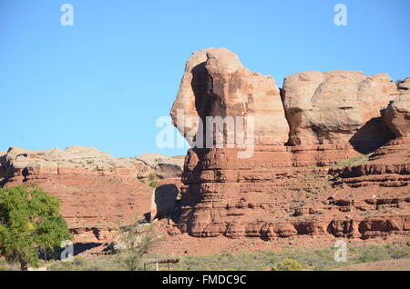 Scena da intorno ai quattro angoli / Monument Valley zone del sud-ovest degli Stati Uniti. Foto Stock