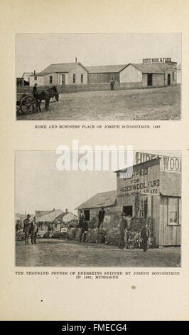 Muskogee e nel nordest Oklahoma, comprese le contee di Muskogee, McIntosh, Waggoner, cherokee, Sequoyah, Adair, Delaware, Mayes, Rogers, Washington, Nowata, Craig, e Ottawa (1922) Foto Stock