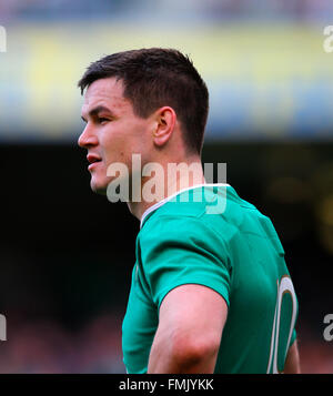 Aviva Stadium, Dublino, Irlanda. Xii Mar, 2016. RBS 6 Nazioni campionati. L'Irlanda contro l'Italia. Jonathan Sexton (Irlanda). Credito: Azione Sport Plus/Alamy Live News Foto Stock