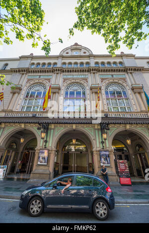 Gran Teatre del Liceu Opera house a La Rambla street a Barcellona, Spagna Foto Stock
