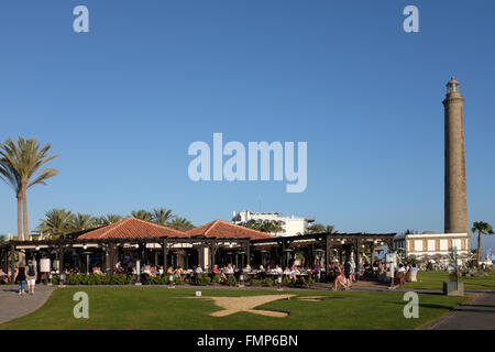 Faro di Maspalomas, Gran Canaria Isole Canarie Spagna Foto Stock