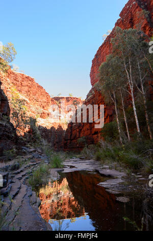 Knox Gorge, Karijini National Park, Pilbara, Western Australia, WA, Australia Foto Stock