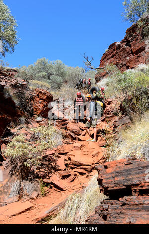 Knox Gorge, Karijini National Park, Pilbara, Western Australia, WA, Australia Foto Stock