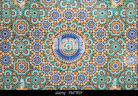 Piastrelle marocchine sfondo Foto Stock