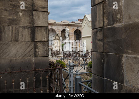 Poblenou cimitero - Cementiri de l'Est (EST cimitero) in Barcellona, Spagna Foto Stock