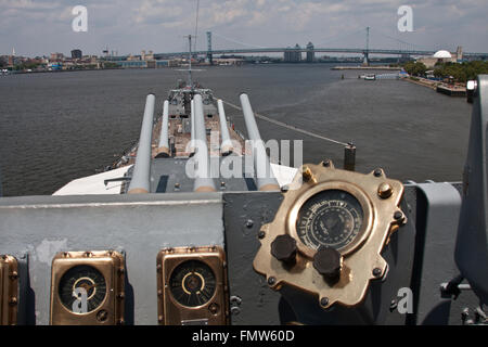Corazzata New Jersey, Camden New Jersey Foto Stock