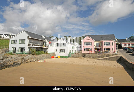 Il porto a Portsalon sul Lough Swilly, County Donegal Irlanda. Foto Stock