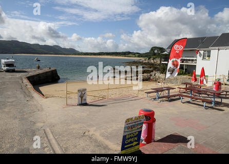 Il porto a Portsalon sul Lough Swilly, County Donegal Irlanda. Foto Stock