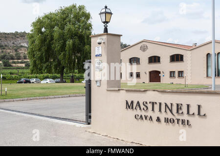 Mas Tinell, Cava & Hotel. Vilafranca del Penedès,Catalogna,Spagna. Foto Stock