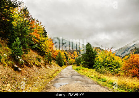 Autunno nei Pirenei Foto Stock