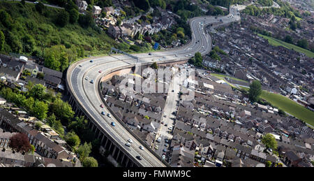 Autostrada M4 Port Talbot Foto Stock